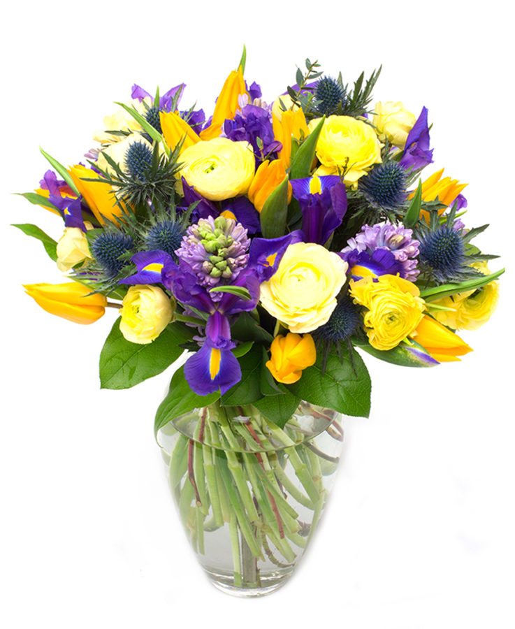 Yellow Bouquet - Spring Purples & Yellows Yellow Bouquet - Spring Purples & Yellows